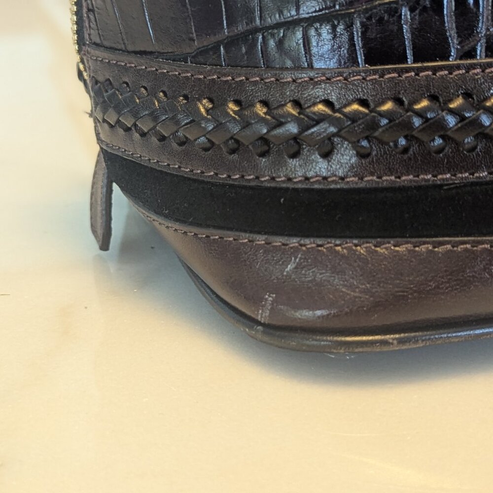 Brahmin Duxbury Satchel – Croc Embossed Leather - Picture 2 of 16
